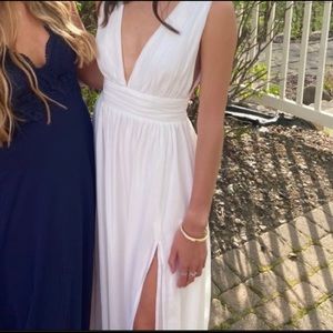 NWT lulus white long dress